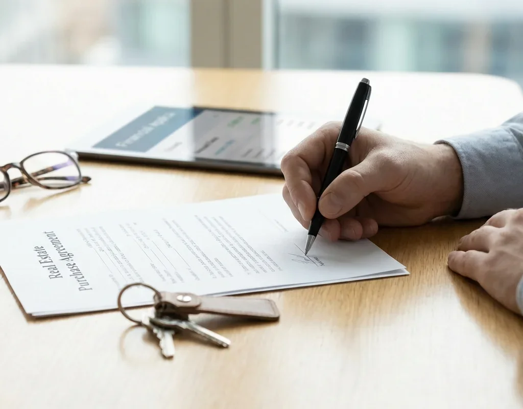 חתימת חוזה במעמד כנס בחירת דירה