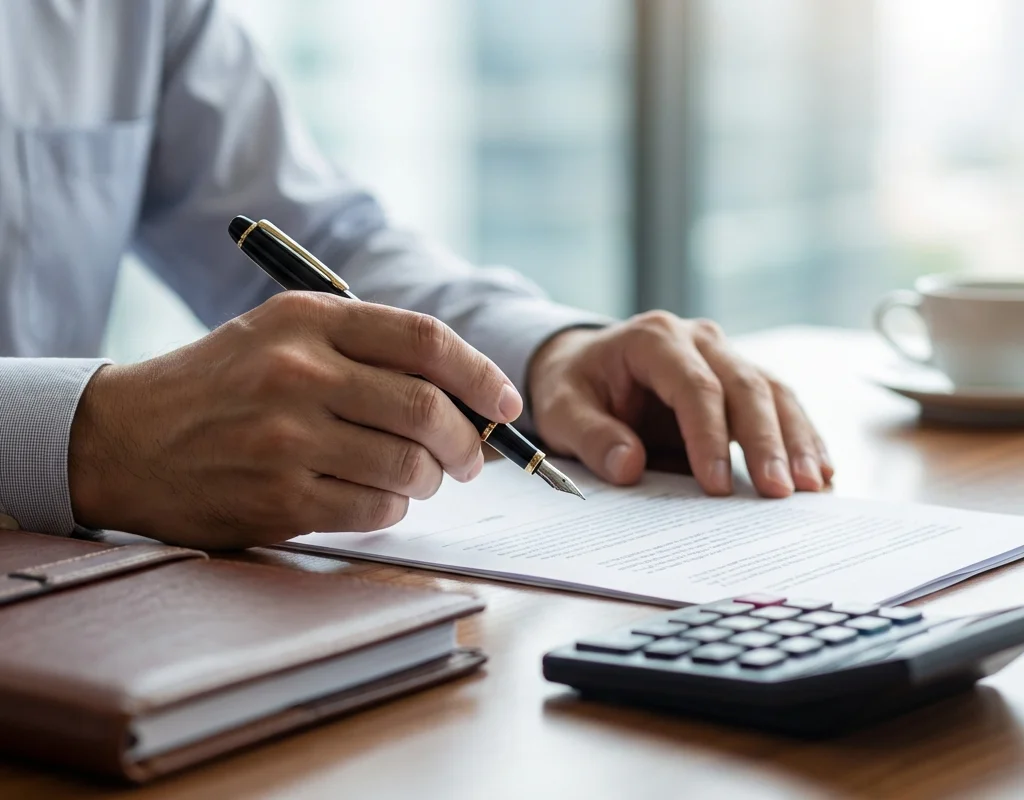 חתימה על מסמכי משכנתא