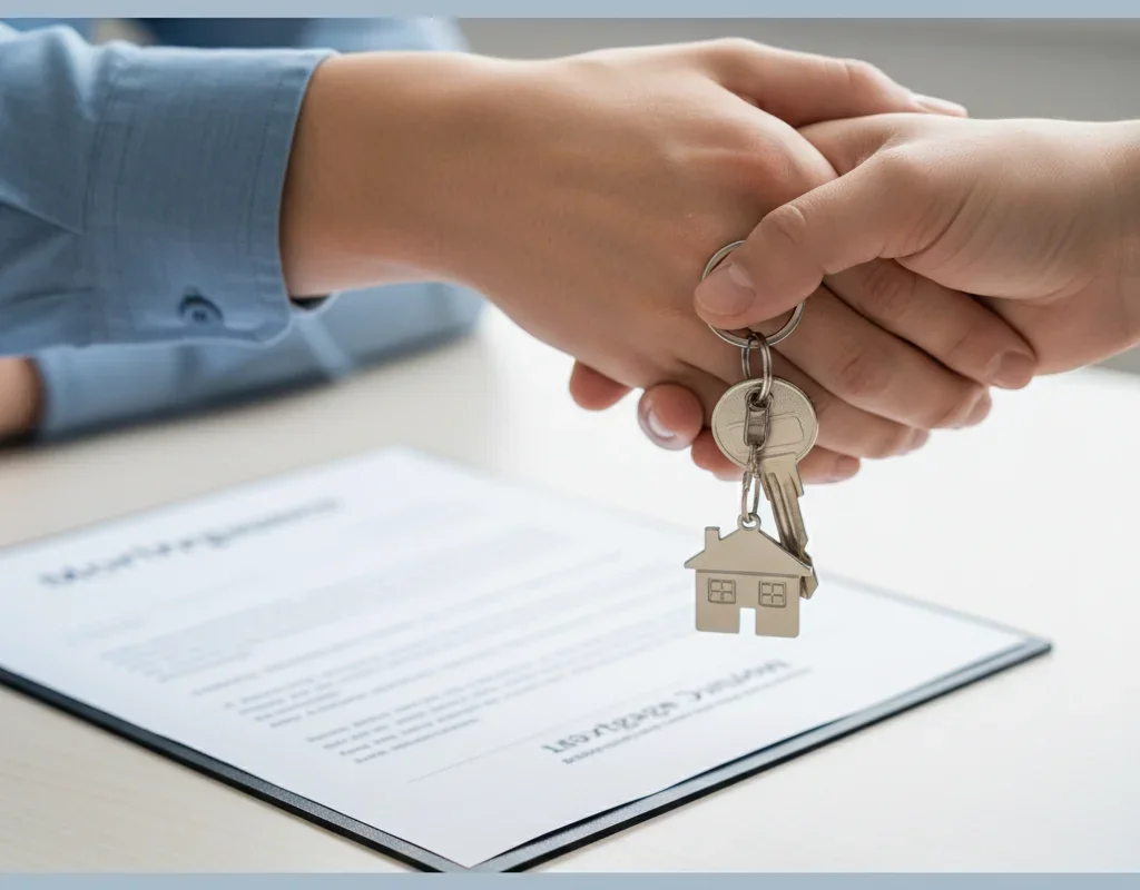 קבלת מפתח לדירה