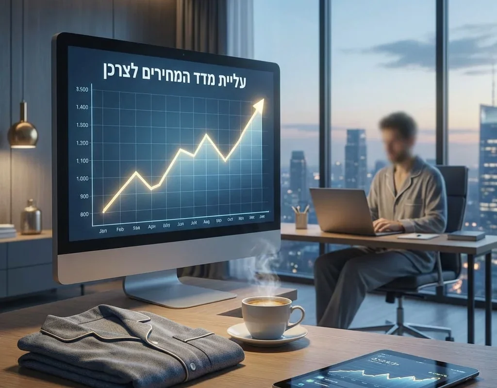 גרף עליית מדד המחירים לצרכן