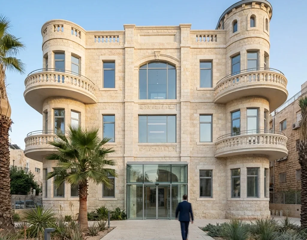 בניין לשימור משופץ