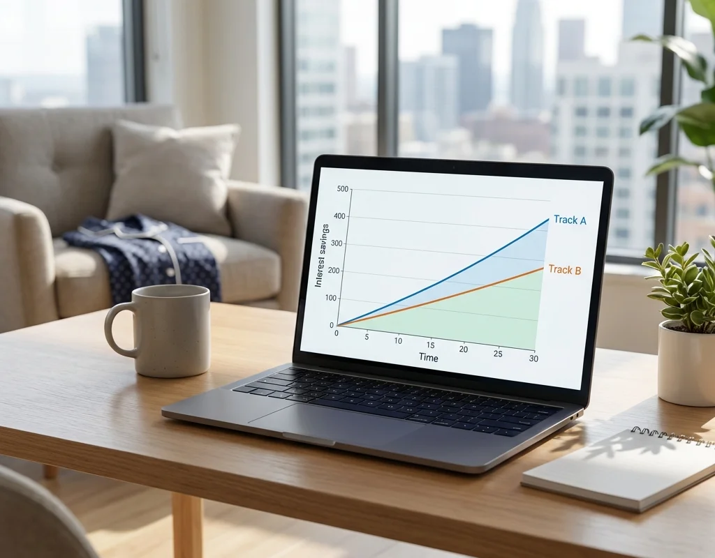 גרף חיסכון במשכנתא