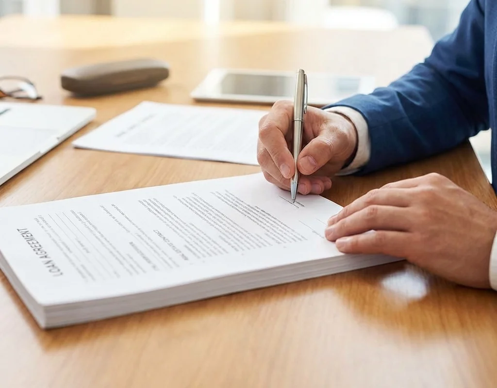 חתימה על הסכם